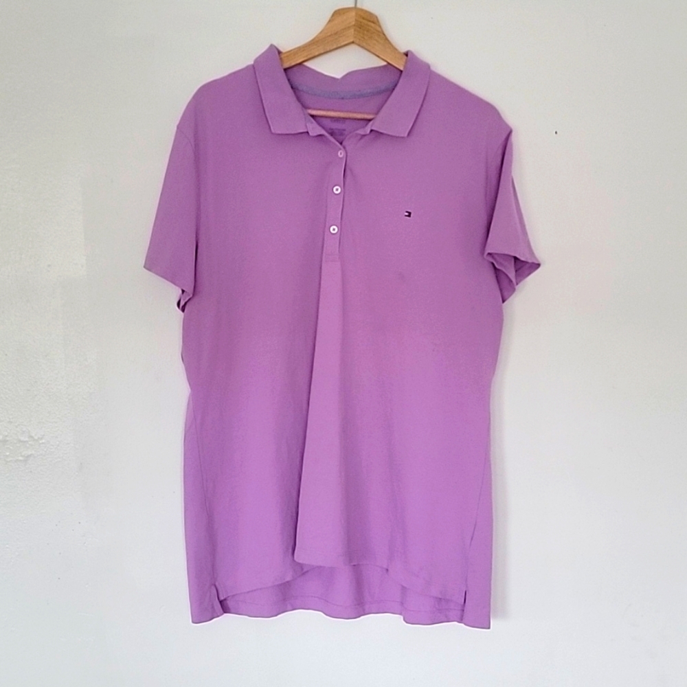 💘Tommy Hilfiger XXL Purple Polo Shirt